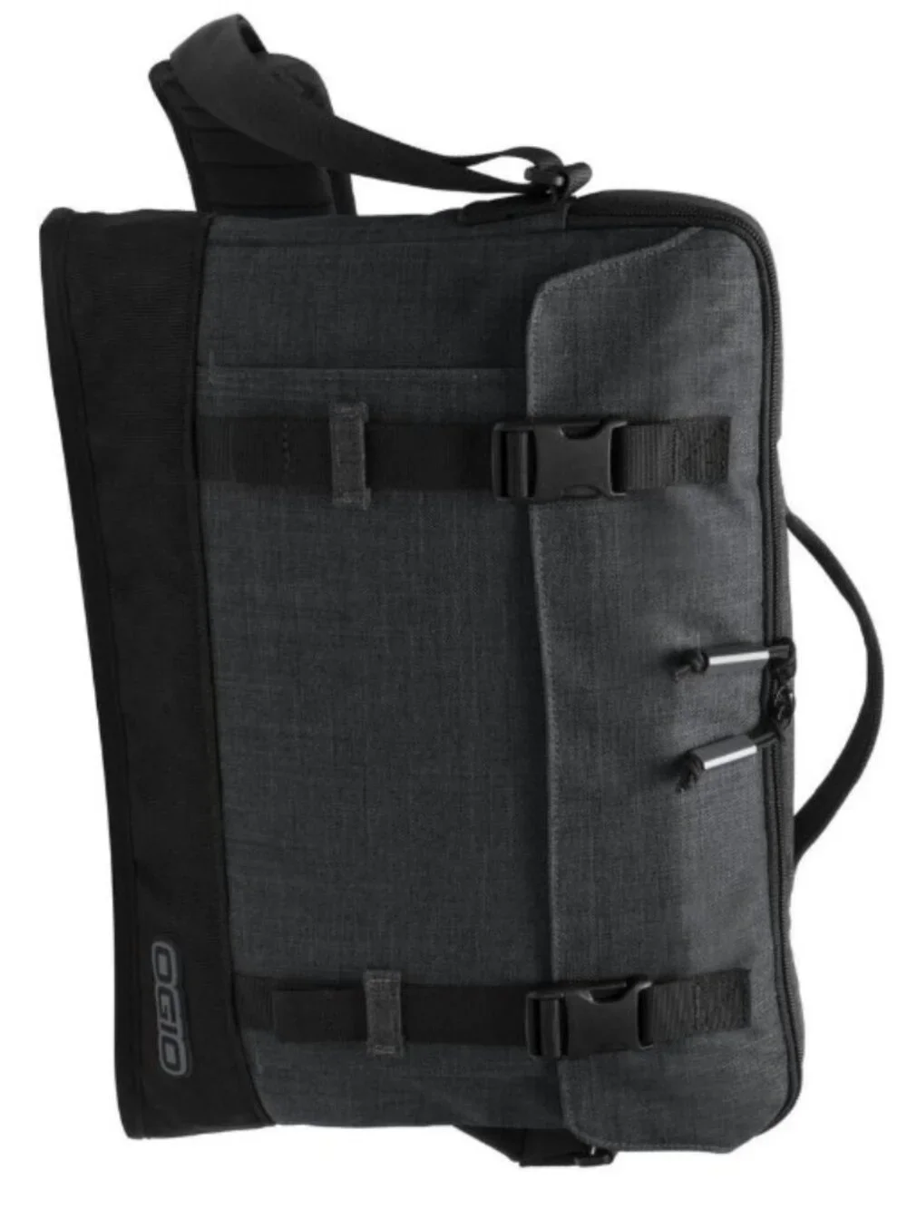 OGIO Apex 15 Heather Grey Slim Case Messenger Laptop Bag NWOT Gorpcore